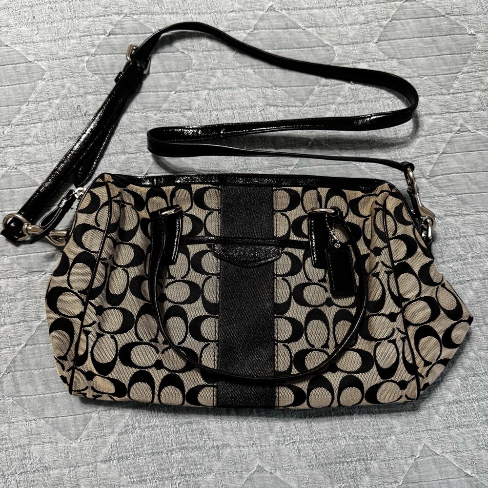 Coach Monogram Shoulder Purse